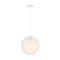 Designers Fountain Circo 60 Watt 1 Light Matte White Pendant with White Art Glass Shade D282M-11P-MW - alternate 1